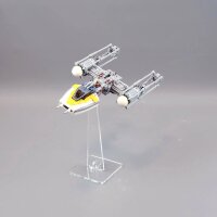 Acryl-St&auml;nder f&uuml;r LEGO&reg; Modelle (Angewinkelt 24 cm hoch)