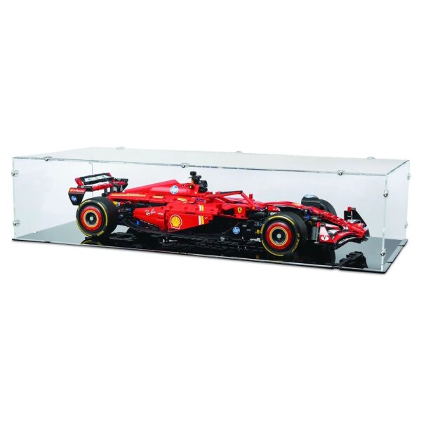 Pr&eacute;sentoir en acrylique pour LEGO&reg; 42207 Ferrari SF-24 F1 (avec base noire)