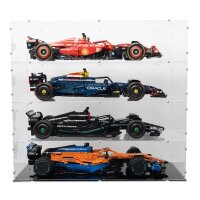 Acryl-Display f&uuml;r LEGO&reg; 42207 Ferrari SF-24 F1 (mit klarem Boden, Stabelbar)