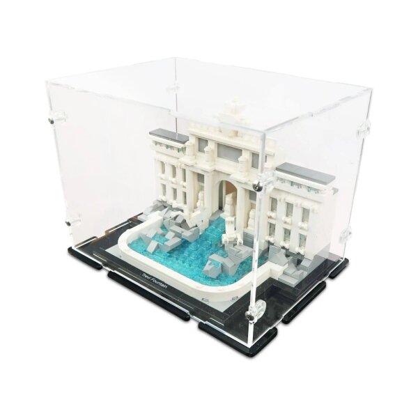 Pr&eacute;sentoir en acrylique pour LEGO&reg; 21062 La fontaine de Trevi (avec fond noir)