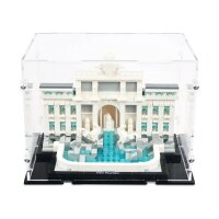 Pr&eacute;sentoir en acrylique pour LEGO&reg; 21062 La fontaine de Trevi (avec fond noir)