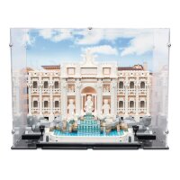 Acrylic display for LEGO&reg; 21062 Trevi Fountain (With background image & black base)