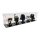 Display in acrilico per cinque caschi LEGO&reg; Star Wars (con base nera)
