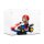 Acryl-Display f&uuml;r LEGO&reg; 72037 Mario Kart - Mario & Standard-Kart (Mit schwarzem Boden)