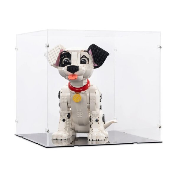 Acrylic display for LEGO&reg; 43269 Disney 101 Dalmatians Puppy (With black floor)