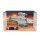 Display acrilico per LEGO&reg; 75331 Star Wars - The Razor Crest (con immagine di sfondo, supporto e base nera)