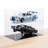 Acryl-Display f&uuml;r LEGO&reg; 42210 2 Fast 2 Furious Nissan Skyline GT-R R34 Flitzer (mit klarem Boden, Stabelbar)