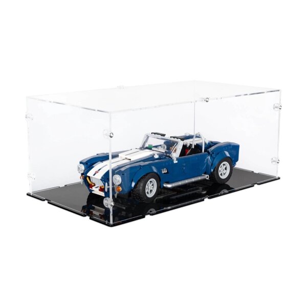 Display in acrilico per LEGO&reg; 10357 Shelby Corba 427 S(C (con fondo nero)