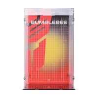 Acryl-Display f&uuml;r LEGO&reg; 10338 Transformers: Bumblebee  (Mit Hintergrundbild & schwarzem Boden)
