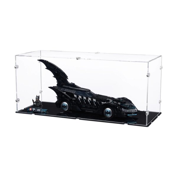 Display in acrilico per LEGO&reg; 76304 Batman Forever Batmobil  (con fondo nero)