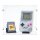 Display in acrilico per LEGO&reg; 72046 Game Boy (con fondo bianco)