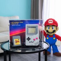 Acryl-Display f&uuml;r LEGO&reg; 72046 Nintendo Game Boy (Mit Hintergrundbild & schwarzem Boden)