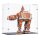 Pr&eacute;sentoir en acrylique pour LEGO&reg; 40806 Star Wars AT-AT Walker fa&ccedil;on pain d&rsquo;&eacute;pices (avec fond noir)