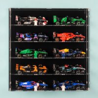 Espositore da parete in acrilico per 10 modelli LEGO&reg;...