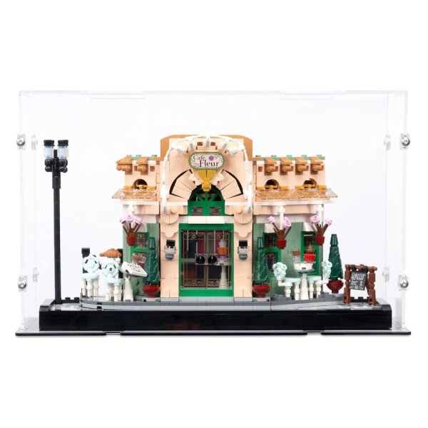 Acrylic display for LEGO&reg; 10362 French Caf&eacute; (With black floor)