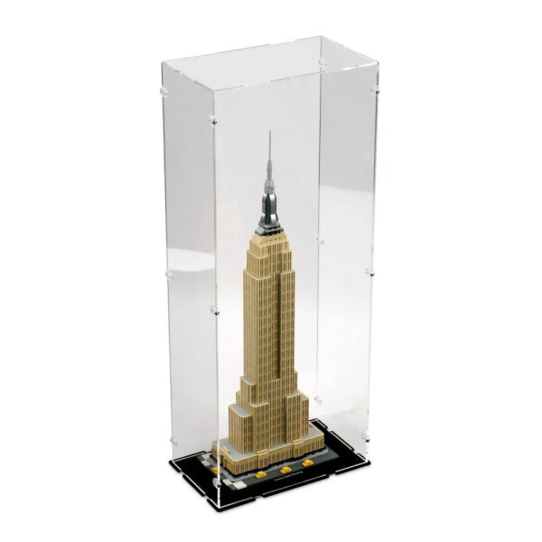 Acrylic display for LEGO&reg; 21046 Empire State Building (With black floor)