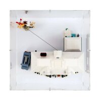 Acrylic XL display for LEGO&reg; 21330 Home Alone (With white floor)