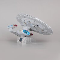Supporto in acrilico 2 in 1 per LEGO&reg; 10356 Star Trek U.S.S. Enterprice NCC-1701-D (Regolabile)