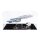 Acryl-Display f&uuml;r LEGO&reg; 10356 Star Trek: U.S.S. Enterprise NCC-1701-D (Mit schwarzem Boden inkl. 2 St&auml;nder)