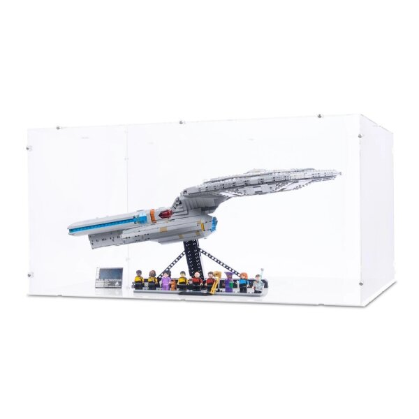 Acrylic display for LEGO&reg; 10356 Star Trek: U.S.S. Enterprise NCC-1701-D (With white floor)