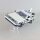 Acryl-St&auml;nder f&uuml;r LEGO&reg;  10300 Die Zeitmaschine aus Zur&uuml;ck in die Zukunft DeLorean  (Angewinkelt)