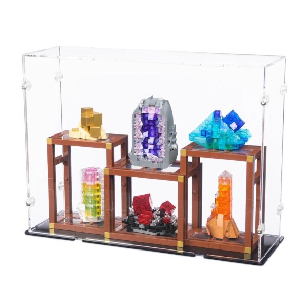 "Display in acrilico per LEGO&reg; 21362 Collezione di minerali