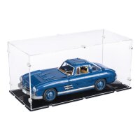 Pr&eacute;sentoir en acrylique pour  Mattel Hot Wheels Mercedes-Benz 300 SL (avec fond noir)