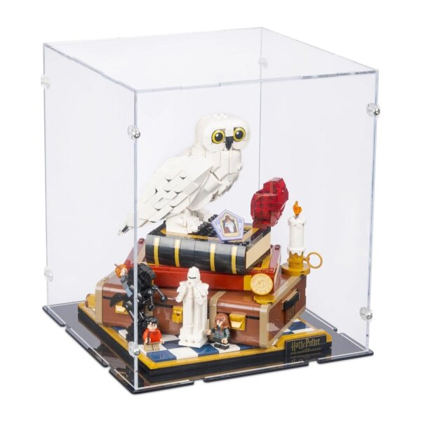 Acryl-Display f&uuml;r LEGO&reg; 76466 Harry Potter -  Stein der Weisen &ndash; Sammleredition (Mit schwarzem Boden)