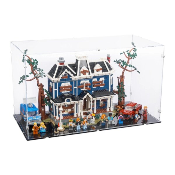 Display in acrilico per LEGO&reg; 11370 Stranger Things - La casa dei Creel (con fondo nero)