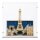 Acryl-Display f&uuml;r LEGO&reg; 21064 Paris &ndash; Stadt der Liebe (Mit schwarzem Boden)