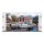 Acryl-Display f&uuml;r LEGO&reg; 77256 Zeitmaschine aus Zur&uuml;ck in die Zukunft (Mit Uhrenturm Hintergrundbild & St&auml;nder f&uuml;r 2 Platzierungsvarianten)