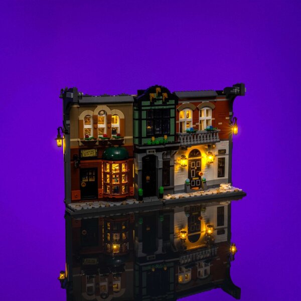 LMB 2.0 LED Licht Set f&uuml;r LEGO&reg; 10351 Sherlock Homes - B&uuml;cherst&uuml;tze