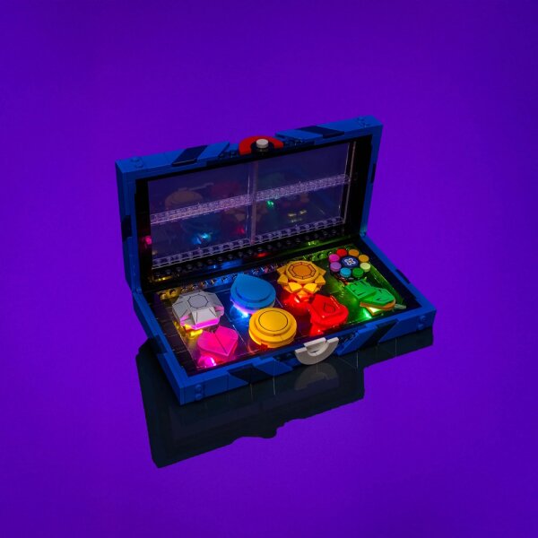 LMB 2.0 Kit di illuminazione a LED per LEGO&reg; 40892 Pok&eacute;mon Collezione Medaglie della regione di Kanto