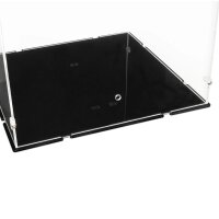 Pr&eacute;sentoir en acrylique pour LEGO&reg; 11389 Projet Derni&egrave;re Chance (avec ouverture &agrave; manivelle et base noire)