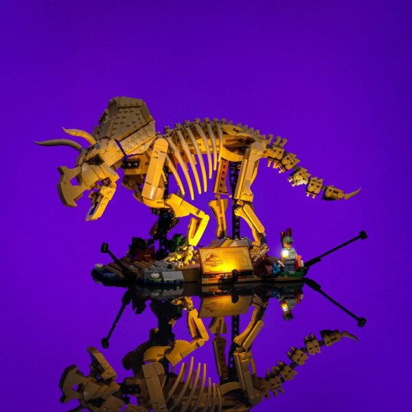 LMB 2.0 LED Licht Set f&uuml;r LEGO&reg; 77985 Dinosaurier-Fossilien - Triceratops