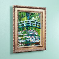 Acryl-Wand-Display f&uuml;r LEGO&reg; 31220 Claude Monet &ndash; Br&uuml;cke &uuml;ber einen Seerosenteich (Acryl-Rahmen im Barockstildesign)