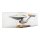 Pr&eacute;sentoir en acrylique pour Playmobil 70548 Star Trek U.S.S. Enterpirse NCC-1701 (Avec fond noir)