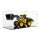 Pr&eacute;sentoir en acrylique pour LEGO&reg; 42207 La chargeuse sur pneus Volvo L120 Electric (avec fond noir)