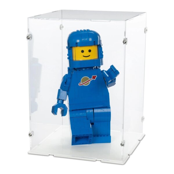 Display in acrilico per LEGO&reg; 40921 Grande minifigure di astronauta blu (con fondo bianco)