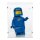 Display in acrilico per LEGO&reg; 40921 Grande minifigure di astronauta blu (con fondo bianco)