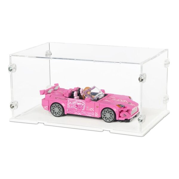 Acryl-Display f&uuml;r LEGO&reg; 77241 2 Fast 2 Furious Honda S2000 (Mit schwarzem Boden)