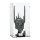 Pr&eacute;sentoir en acrylique pour LEGO&reg; 11373 Le Seigneur des Anneaux -le casque de Sauron (avec fond noir)