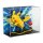 Display acrilico per LEGO&reg; 72153 Pok&eacute;mon Pikachu e Pok&eacute; Ball  (con immagine di sfondo e base nera)