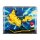 Display acrilico per LEGO&reg; 72153 Pok&eacute;mon Pikachu e Pok&eacute; Ball  (con immagine di sfondo e base nera)