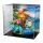 Acryl-Display f&uuml;r LEGO&reg; 72153 Pok&eacute;mon Bisaflor, Glurak und Turtok  (Mit Hintergrundbild & schwarzem Boden)