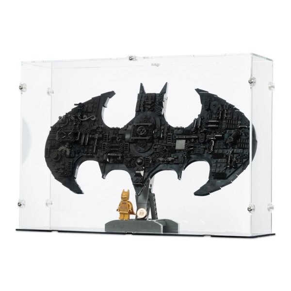 Acrylic display for LEGO&reg; 76330 Batman Logo (With black floor)