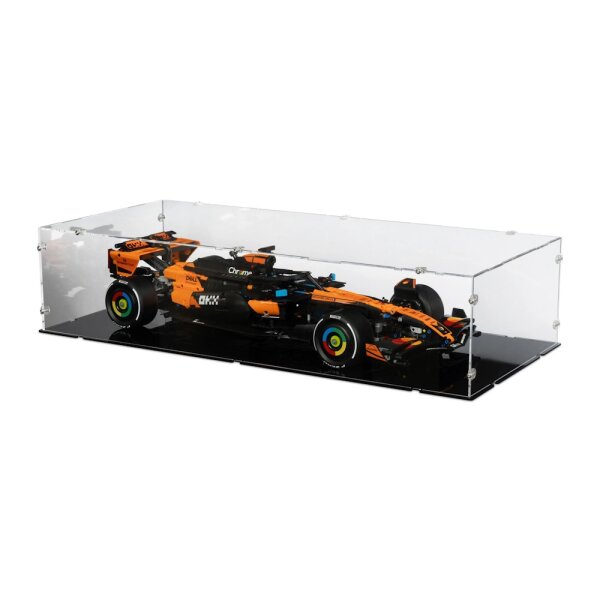 Display in acrilico per LEGO&reg; 42228 Auto McLaren MCL39 F1 (con base nera)