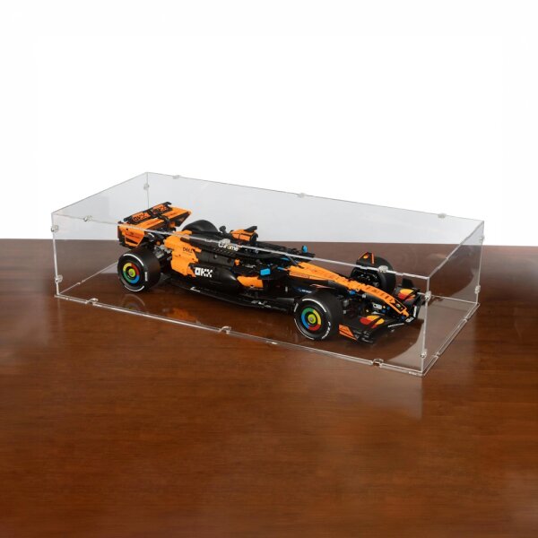 Acrylic display for LEGO&reg; 42228 McLaren MCL39 F1 Car (With clear base, stackable)