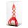 Acrylic display for LEGO&reg; 21367 Tintin Moon Rocket (With black floor)