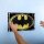 Acrylic wall display for LEGO&reg; 76330 Batman Logo (with yellow oval on black background)